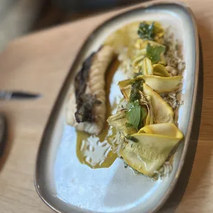 Grouper and Basmati rice