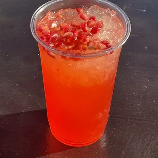 Pomegranate lemonade - we also tried the mojito lime lemonade and peach lemonade - they have a really yummy variety of drinks!