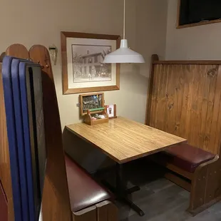 Booth/ dining area.