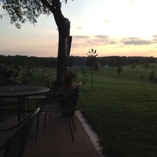 The view from the patio