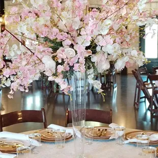 Our wedding reception setup is always customized to our clients vision