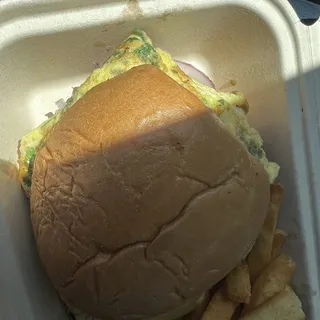 Anday Wala Burger / Fries*