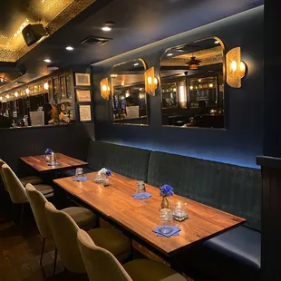 interior, sushi and sashimi