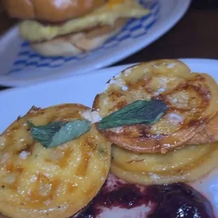 Jalapeno Cheddar Chicken & Waffle Sliders