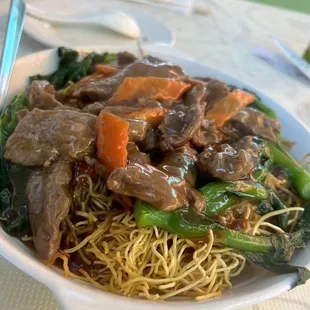 Beef Pan Fried Rice Noodle