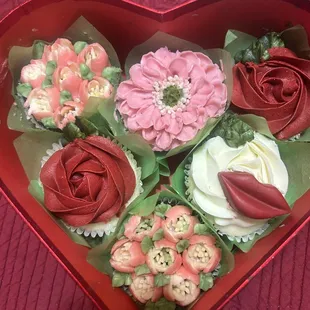 Valentine's Day box. Strawberry chocolate lips.