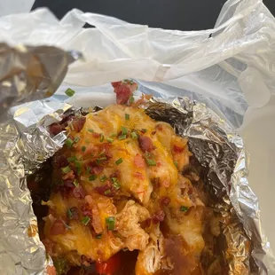 Loaded baked potatoes