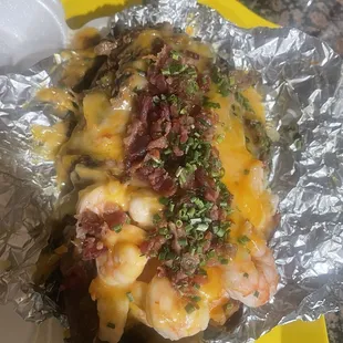 Shrimp and Steak potato