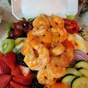 Shrimp Salad with sweet chili sauce