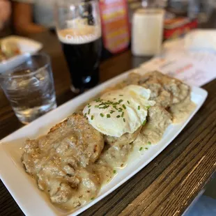 a plate of food on a table