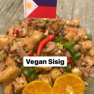 Vegan sisig