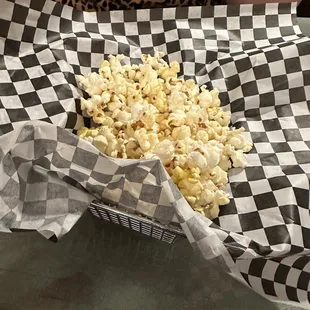 Popcorn.  This was a neat, they bring this out for free.