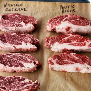 Wagyu Beef Delmonico steaks