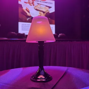 Front stage, cameras off as soon as show starts!