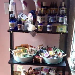 Handcrafted soaps, oils, and sprays