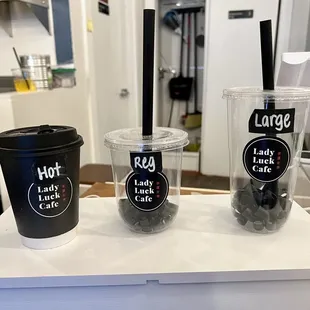 Boba sizes