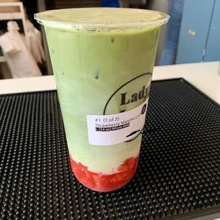 Strawberry Matcha Latte