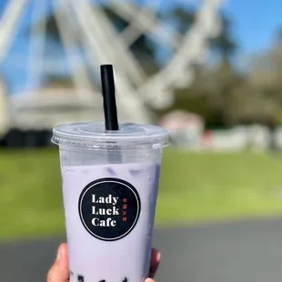 Ube Taro Milk Tea-