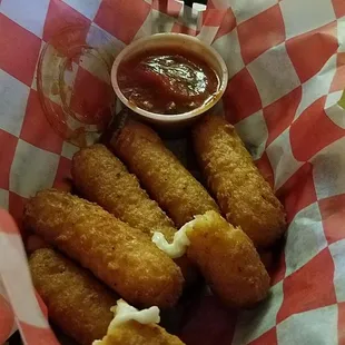 Cheesy mozzarella cheese sticks perfect