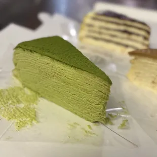 Green tea Mille crepe