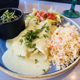 Baja Shrimp Enchiladas