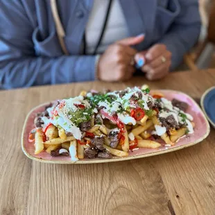 Carne asada fríes