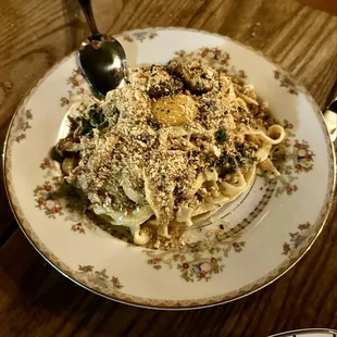 Mushroom fettucine