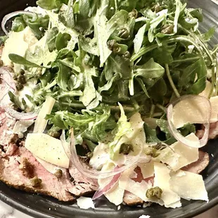 Somewhat over cooked Carpaccio