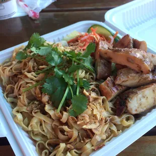 BBQ Chicken with Garlic Noodles