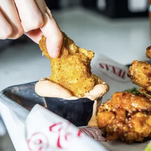 Twice fried wings!