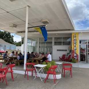 Great outside seating