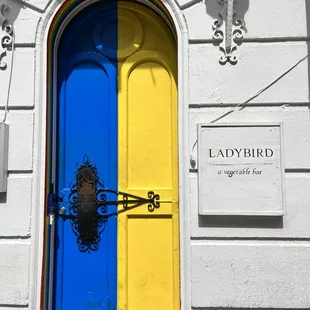 The outside of the restaurant.