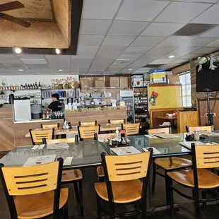 interior, sushi and sashimi