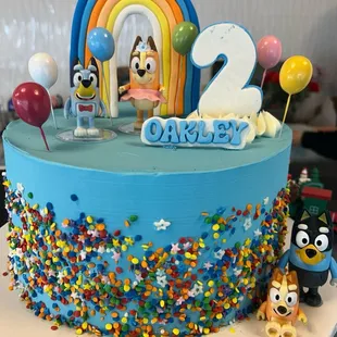 2nd bday Bluey motiff