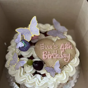 a birthday cake in a box