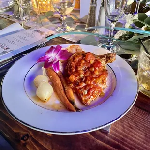 Chicken, shrimp &amp; grits