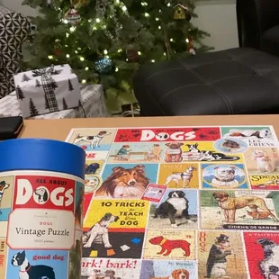 Vintage dog puzzle