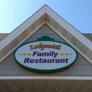 the front of the restaurant