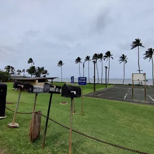 All of the mailboxes share the same address as this Beach Park: 47-053 Laenani Drive in Kahalu'u, Oahu, Hawai'i