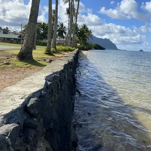 no sandy beach during high tide and dirty when it's low tide on the day we visited.