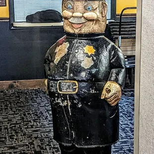 a statue of a policeman