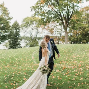 Every outdoor picture has a glimpse of the lake