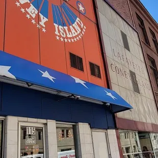 the outside of the building