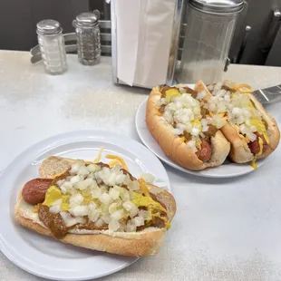 The best chili-cheese dog!