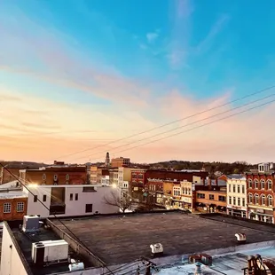 View front the rooftop patio