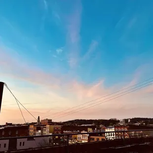 View front the rooftop patio