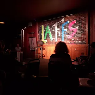 Laffs Comedy Club stage.