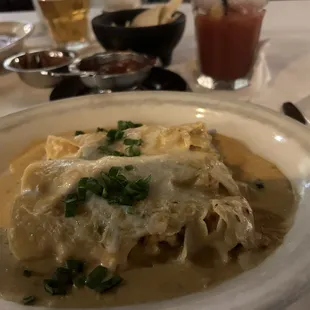 Crawfish enchiladas!!!