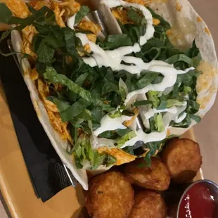 Voodoo chicken tacos