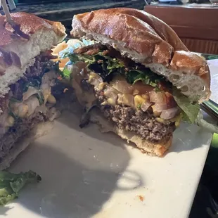 All American burger